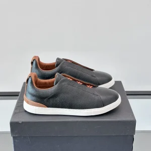 Ermenegildo Zegna Triple Stitch Low Top Casual Sneakers image 1