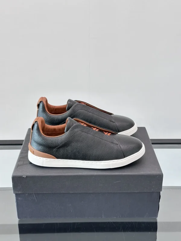 Ermenegildo Zegna Triple Stitch Low Top Casual Sneakers image 1