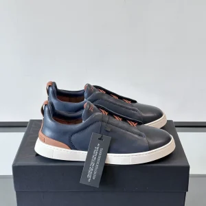 Ermenegildo Zegna Triple Stitch Low Top Casual Sneakers image 1