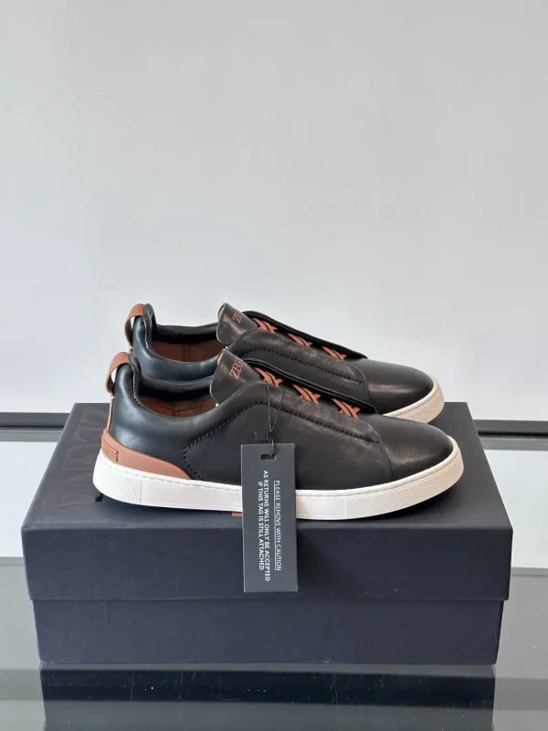 Ermenegildo Zegna Triple Stitch Low Top Casual Sneakers image 1