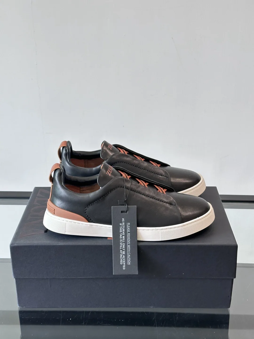 Ermenegildo Zegna Triple Stitch Low Top Casual Sneakers image 1
