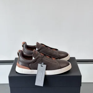Ermenegildo Zegna Triple Stitch Low-Top Casual Sneakers image 1