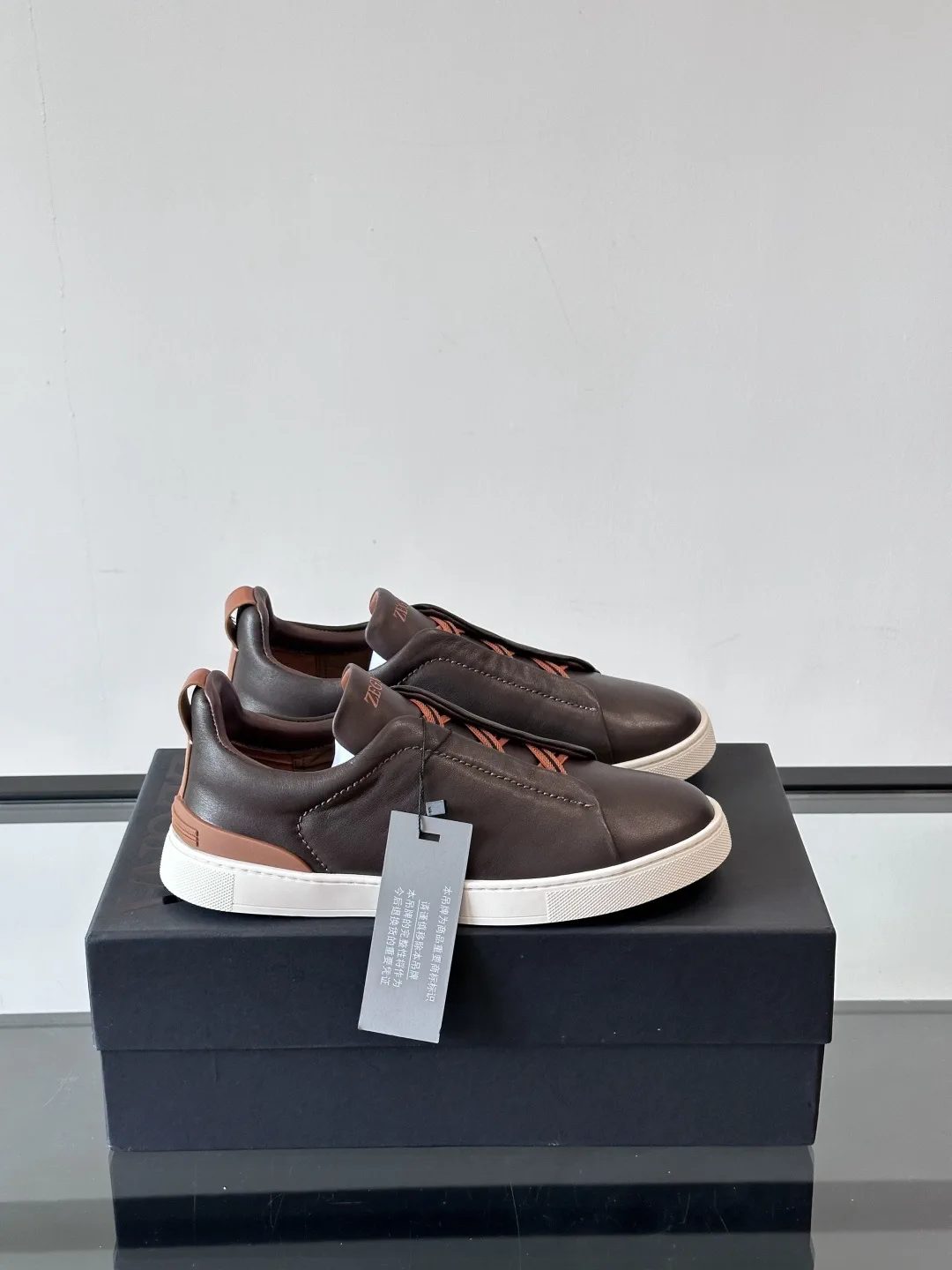 Ermenegildo Zegna Triple Stitch Low-Top Casual Sneakers image 1