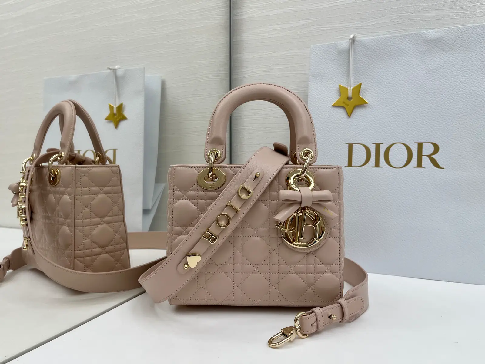 Dior Quilted Bow Detail Top Handle Bag image 1