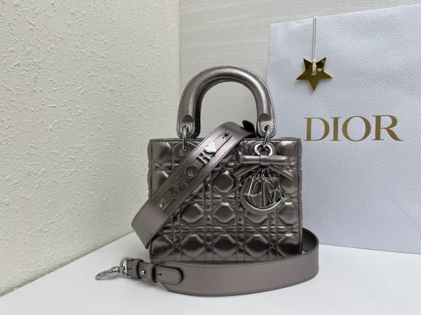 Dior Quilted Top Handle Bag with Detachable Strap image 1