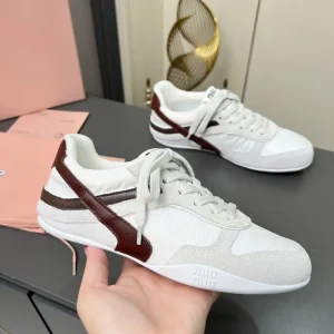 Miu Miu 2025 Spring Summer Collection Lace-Up Sneakers image 1