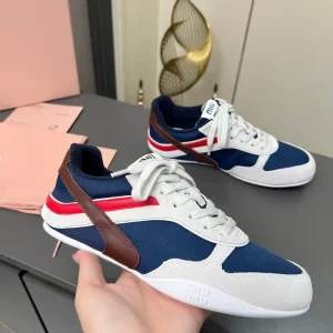 Miu Miu 2025 Spring Summer Fashion Week Lace-Up Sneakers image 1