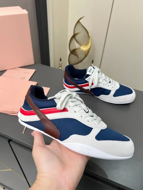 Miu Miu 2025 Spring Summer Fashion Week Lace-Up Sneakers image 1