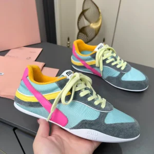Miu Miu 2025 Spring Summer Collection Lace-Up Sneakers image 1