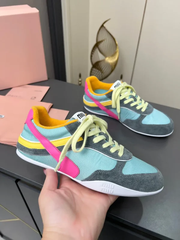 Miu Miu 2025 Spring Summer Collection Lace-Up Sneakers image 1