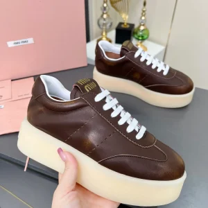 Women's Distressed Platform Casual Sneakers image 1