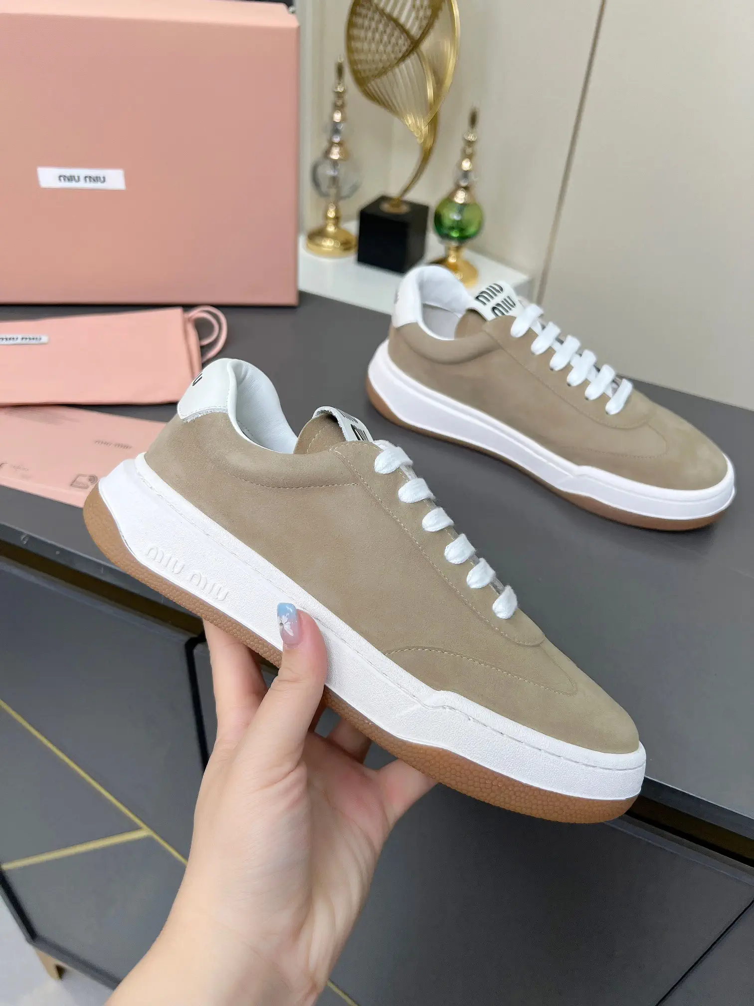 Miu Miu Women's Casual Retro Sneakers image 1
