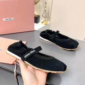 Women's Mary Jane Velcro Ballet Flats image 1