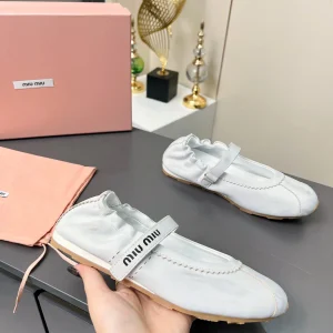 Miu Miu Velcro Strap Mary Jane Ballet Flats image 1
