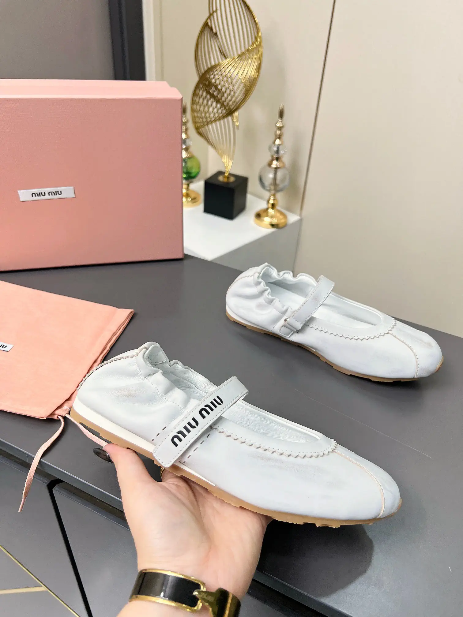 Miu Miu Velcro Strap Mary Jane Ballet Flats image 1