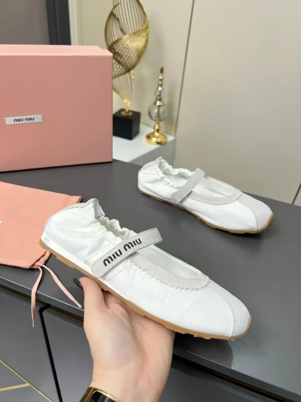 Miu Miu Hook-and-Loop Mary Jane Ballet Flats image 1