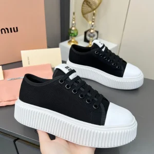 Women's Platform Canvas Sneakers image 1