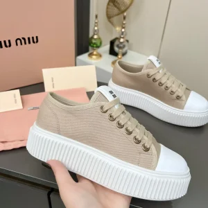 Women's Platform Canvas Sneakers image 1