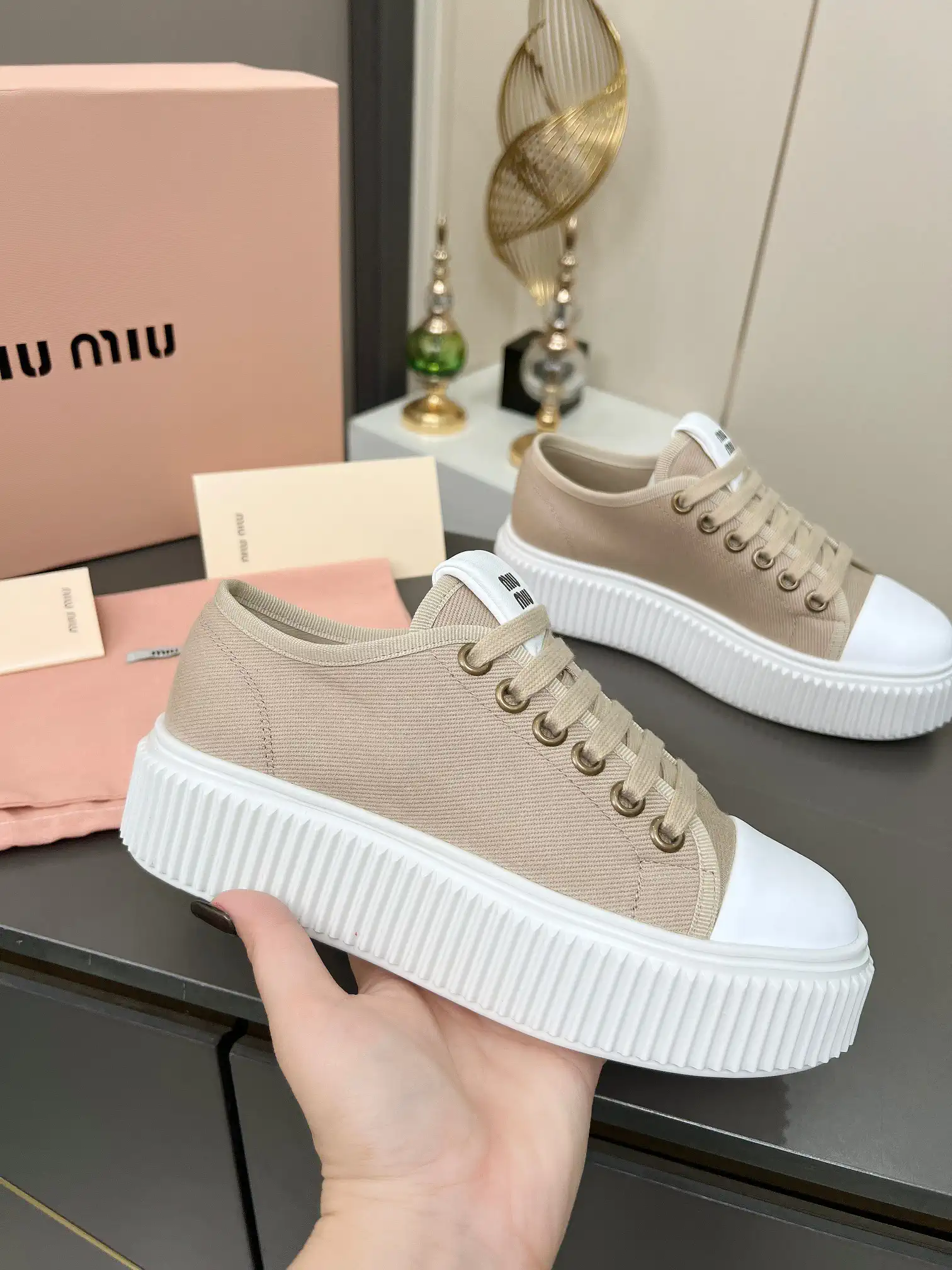 Women's Platform Canvas Sneakers image 1