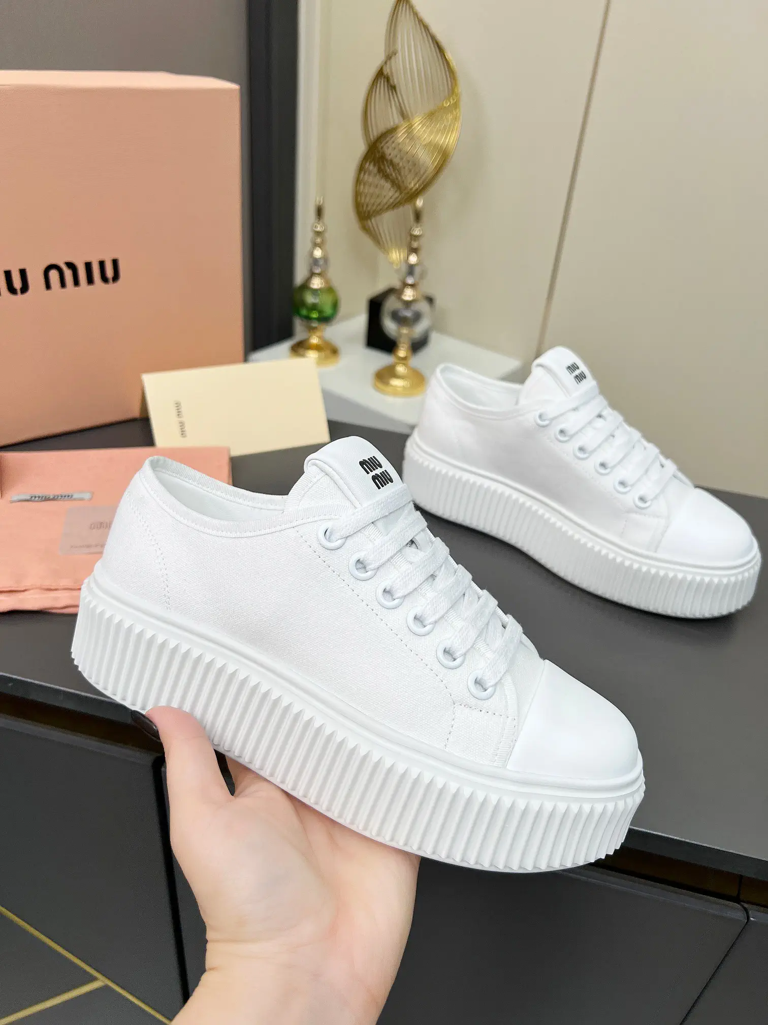 Women's Platform Canvas Sneakers image 1
