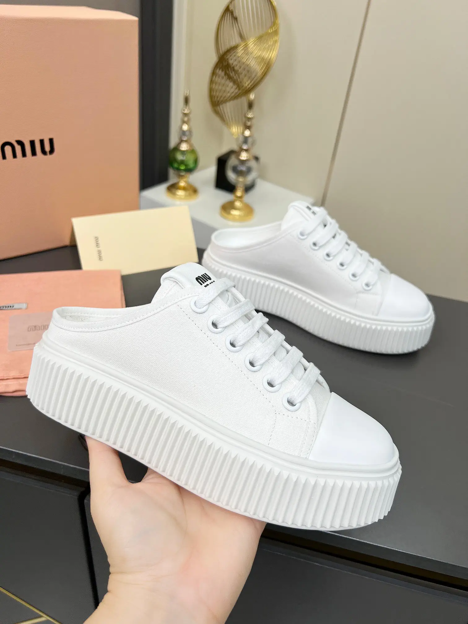 Women's Platform Mule Sneakers image 1