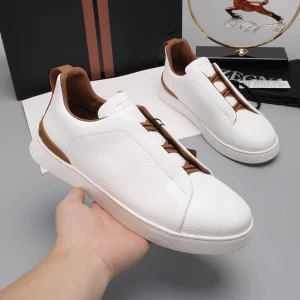 Ermenegildo Zegna Low Top Leather Sneakers image 1