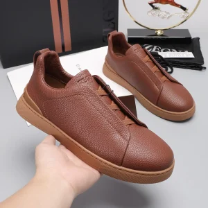 Ermenegildo Zegna Low Top Leather Sneakers image 1