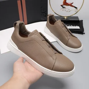 Ermenegildo Zegna Low Top Leather Sneakers image 1