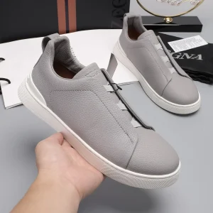 Ermenegildo Zegna Low Top Leather Sneakers image 1