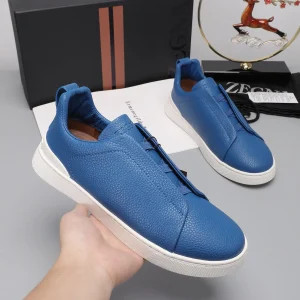 Ermenegildo Zegna Low Top Leather Sneakers image 1