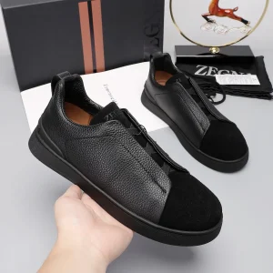 Ermenegildo Zegna Low Top Leather Sneakers image 1