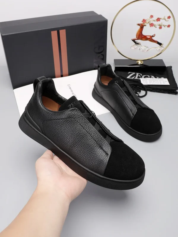 Ermenegildo Zegna Low Top Leather Sneakers image 1