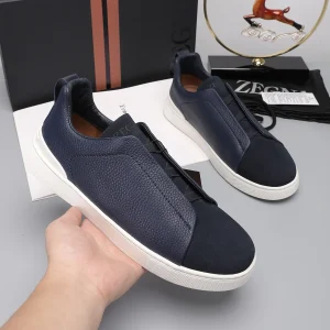 Ermenegildo Zegna Low Top Leather Sneakers image 1