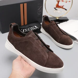 Ermenegildo Zegna Low Top Leather Sneakers image 1