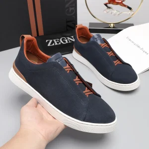 Ermenegildo Zegna Low Top Leather Sneakers image 1