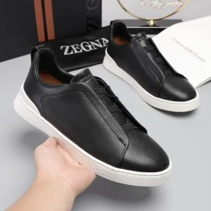 Ermenegildo Zegna Low Top Leather Sneakers image 1