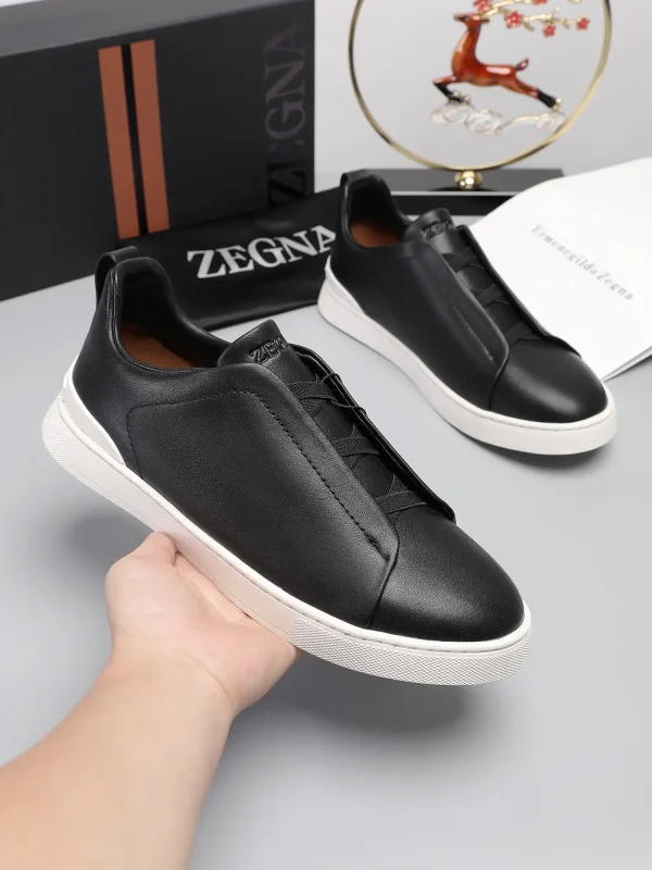 Ermenegildo Zegna Low Top Leather Sneakers image 1