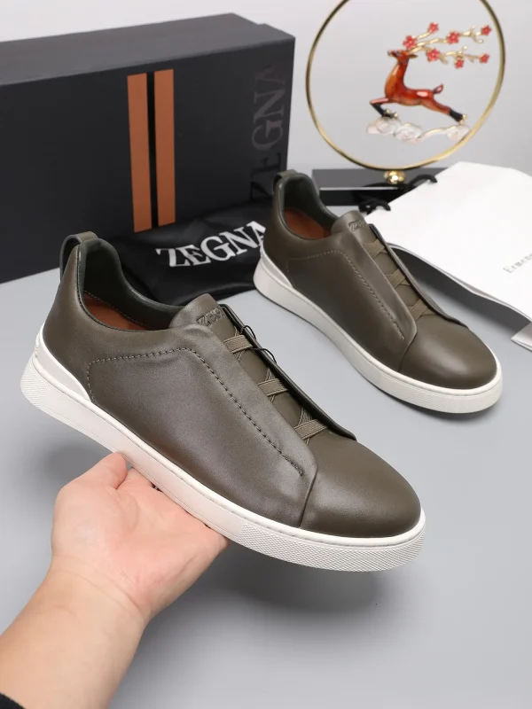 Ermenegildo Zegna Low Top Leather Sneakers image 1