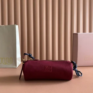 Miu Miu Canvas Barrel Shoulder Bag image 1
