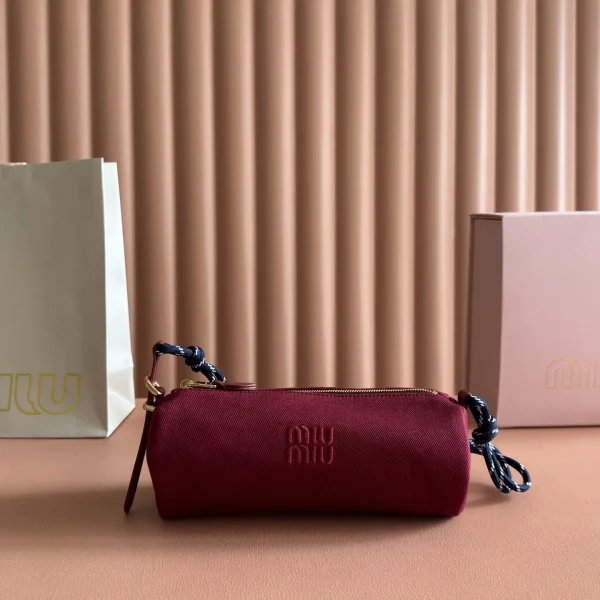 Miu Miu Canvas Barrel Shoulder Bag image 1