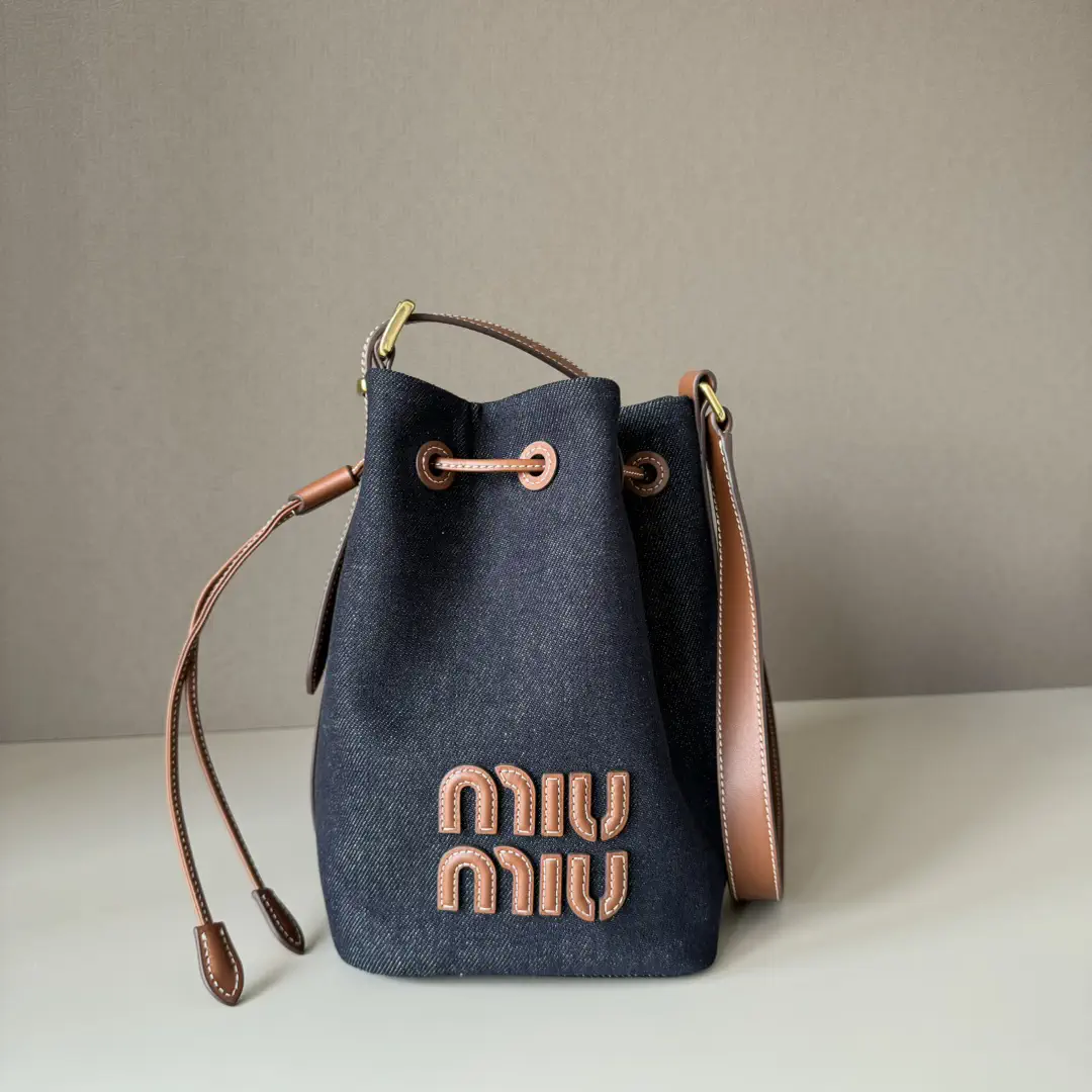 Miu Miu Denim Bucket Bag image 1