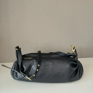 Miu Miu Black Leather Shoulder Bag image 1