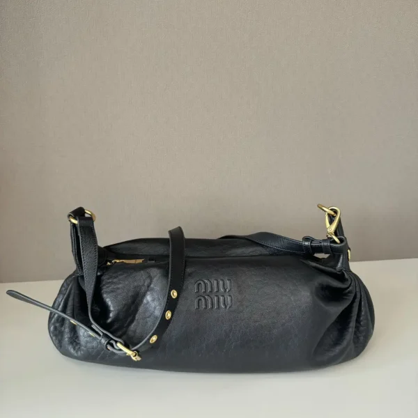 Miu Miu Black Leather Shoulder Bag image 1
