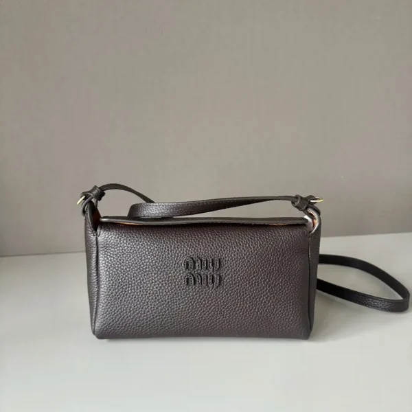 Miu Miu Dark Brown Small Square Crossbody Bag image 1