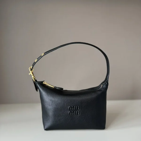 Miu Miu Black Leather Shoulder Bag image 1