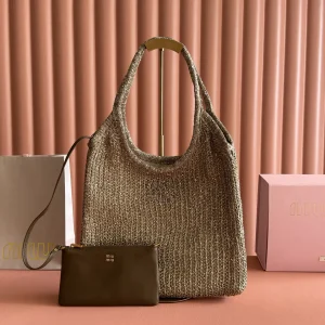 Miu Miu Sequin Mesh IVY Shoulder Bag with Detachable Pouch image 1