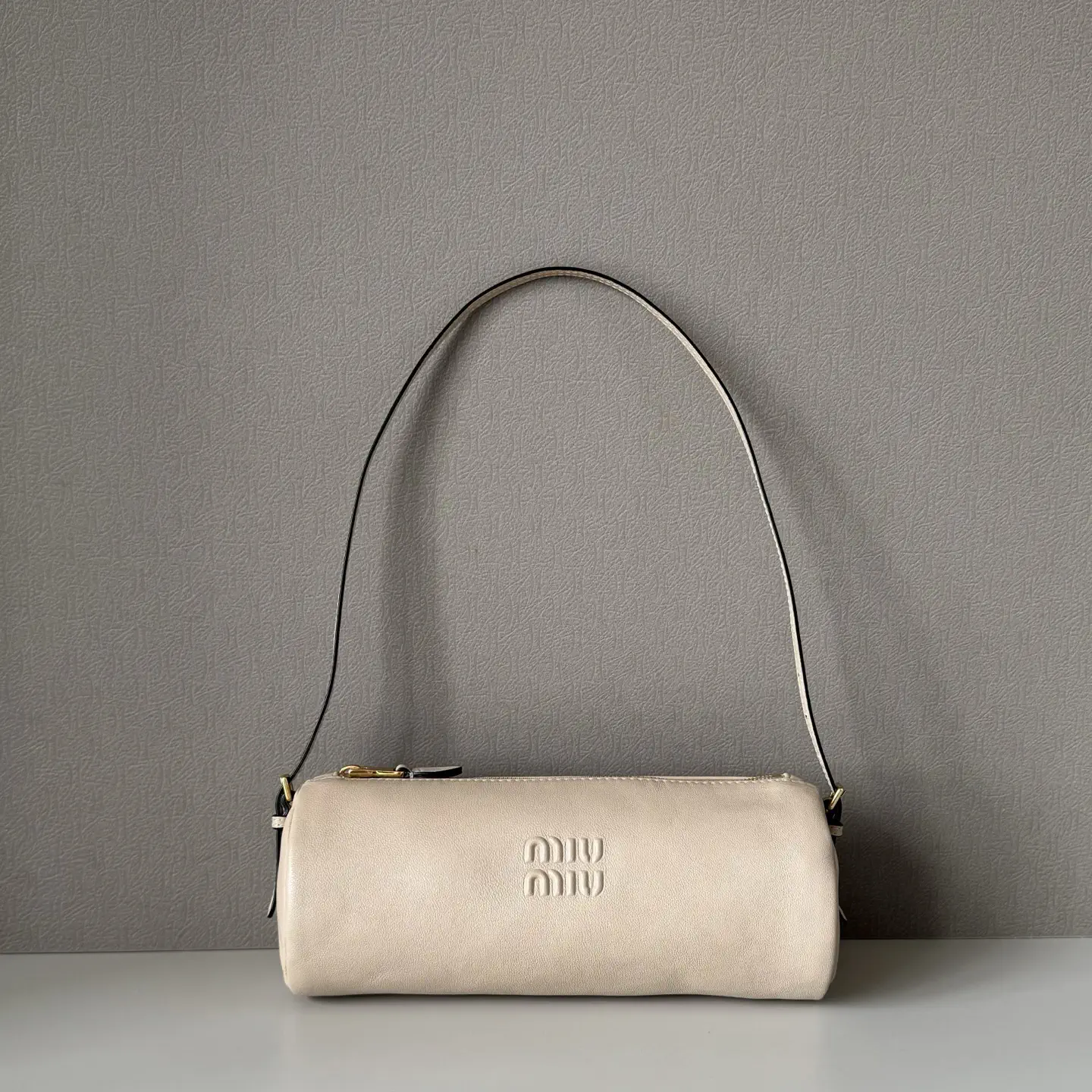 Miu Miu Beige Cylindrical Shoulder Bag image 1