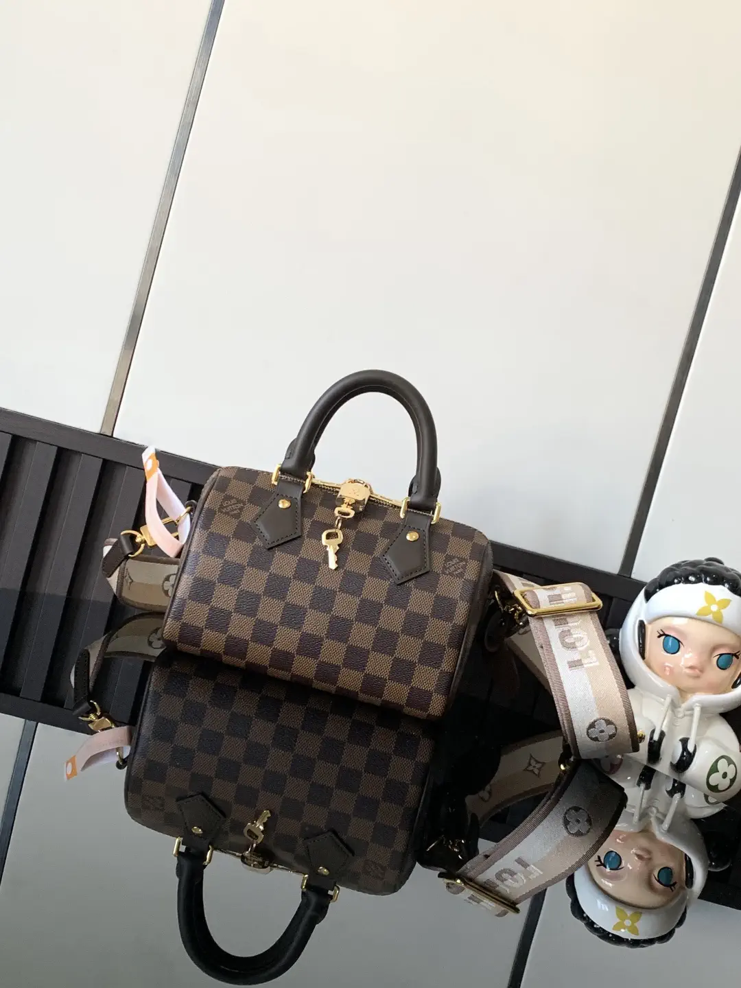Louis Vuitton Speedy Bandouliere 20 Checkerboard Top Handle Bag image 1