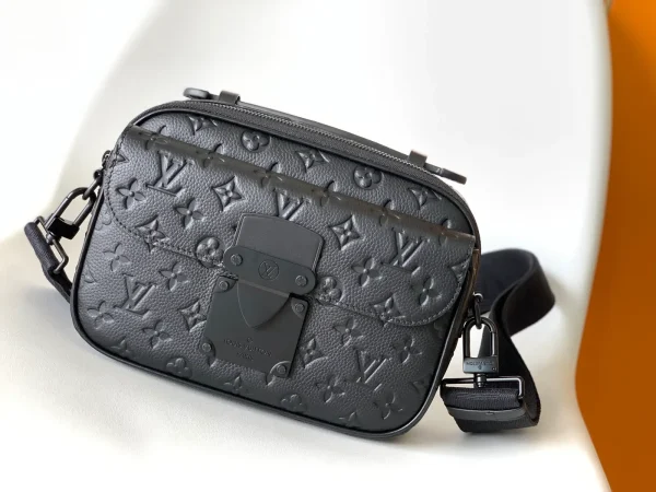 Louis Vuitton Black Monogram S Lock Messenger Bag image 1