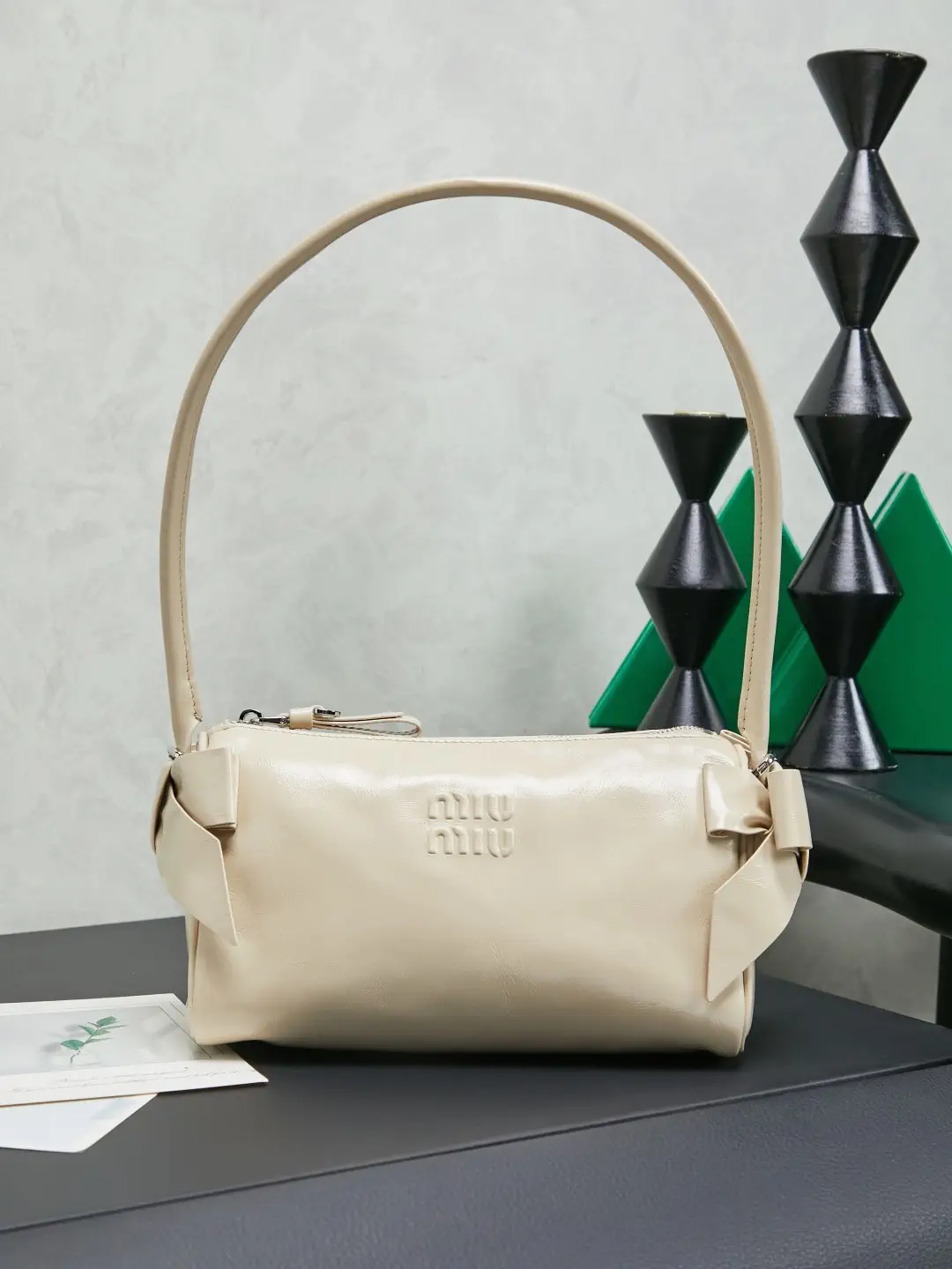 Miu Miu Bow Detail Shoulder Bag image 1